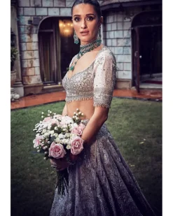 The Wanderlust Starlight Masai Lehenga Set