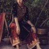 Three Kali Velvet Kurta Set