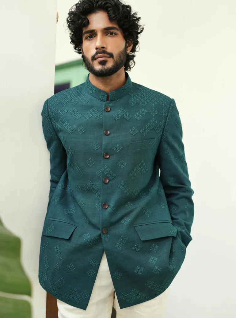 Tiffany Bandhgala Set