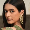 Trisha Green Kundan Earrings