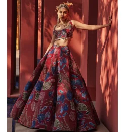 Twilight Rouge Lehenga Set
