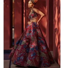 Twilight Rouge Lehenga Set