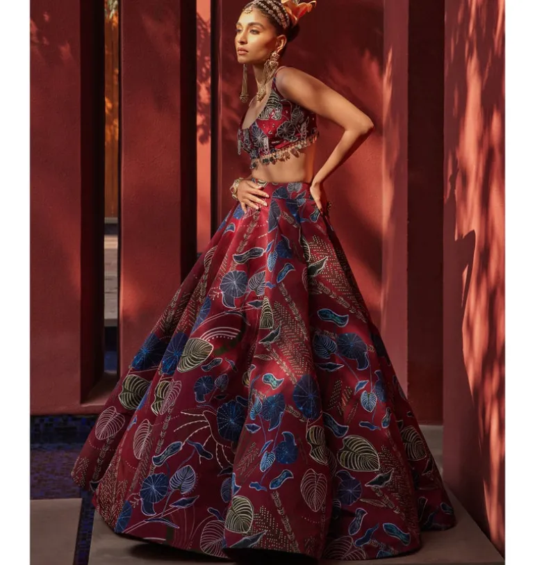 Twilight Rouge Lehenga Set