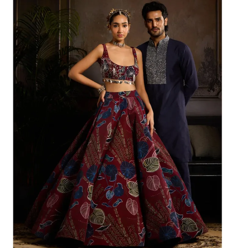 Twilight Rouge Lehenga Set