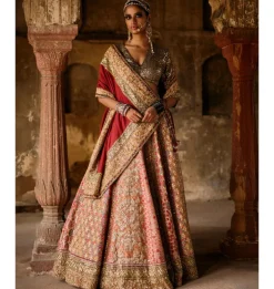 Uzbek Print Multi Panel Lehenga Set