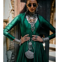 Vaidehi Silk Plain Anarkali