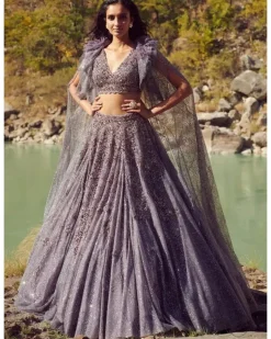Vamika Shimmer Tulle Lehenga Set