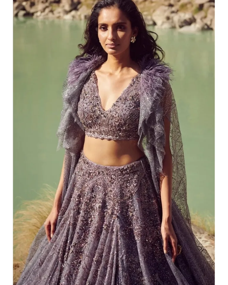 Vamika Shimmer Tulle Lehenga Set
