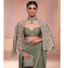 Vanshika Jacket Sari Set
