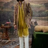 Varn-Harit Makhmal Sherwani Set