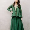 Veeda Peplum Top and Skirt Set