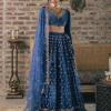 Velvet Booti Lehenga Set