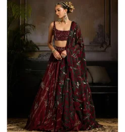 Velvet Temptation Lehenga Set
