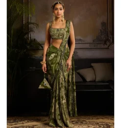 Verdant Enchantment Skirt Sari Set