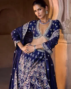 Verve Raw Silk Lehenga Set
