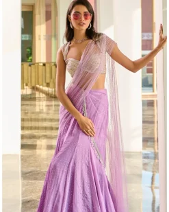 Violet Lehenga Set