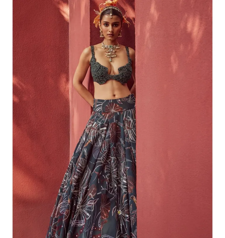 Vivid Aura Lehenga Set