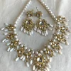 White Mother of Pearl Necklace Set