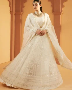 White Peshwas Lehenga set