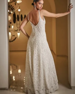White Sequin Sharara Set