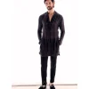 Wine Cutdana Lines Kurta Set