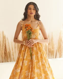 Yellow Floral Gown