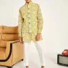 Yellow Kamal Cotton Kurta Set