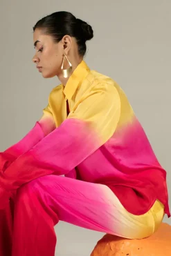 Yellow Leheriya Set