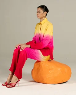 Yellow Leheriya Set