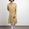 Yellow Modal Silk Kurta Set