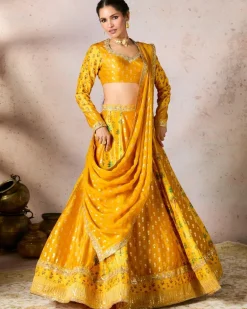 Yellow Nomatic Tribe Lehenga Set