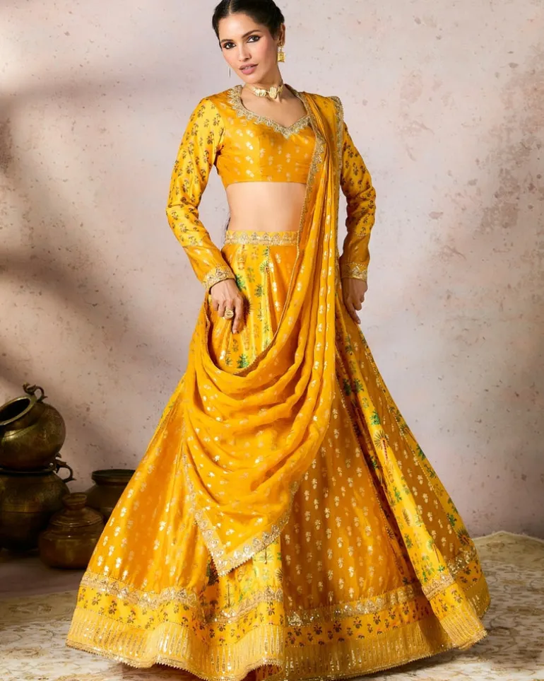 Yellow Nomatic Tribe Lehenga Set