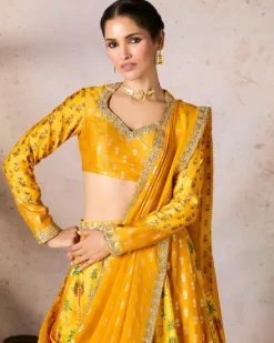 Yellow Nomatic Tribe Lehenga Set