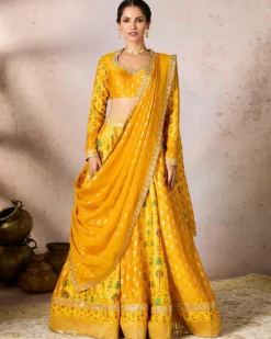 Yellow Nomatic Tribe Lehenga Set