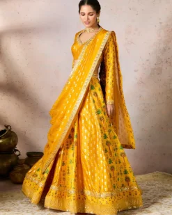 Yellow Nomatic Tribe Lehenga Set