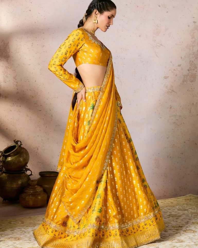 Yellow Nomatic Tribe Lehenga Set