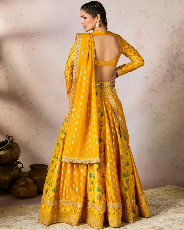 Yellow Nomatic Tribe Lehenga Set