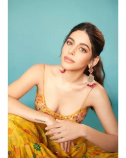 Yellow Printed Sharara Set