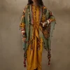 Yellow Topaz Kuru Trapeze Kurta Set