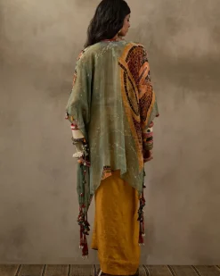 Yellow Topaz Kuru Trapeze Kurta Set