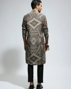 Zentangle Heavily Highlighted Kurta Set